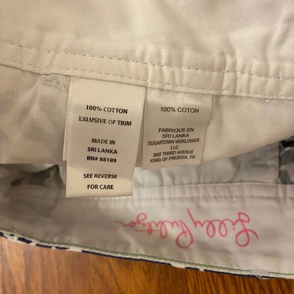 Lilly Pulitzer The Callahan Short in Treasure Navy Coral Size 00 - Picture 3 of 4